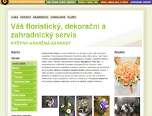 Tablet Screenshot of florist.iplace.cz
